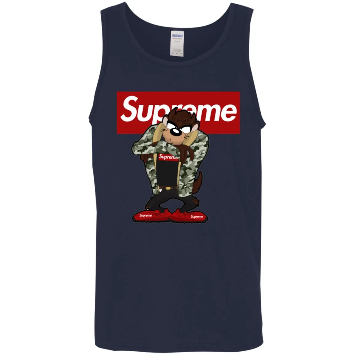 Supreme Hot Bear T-shirt Men Cotton Tank