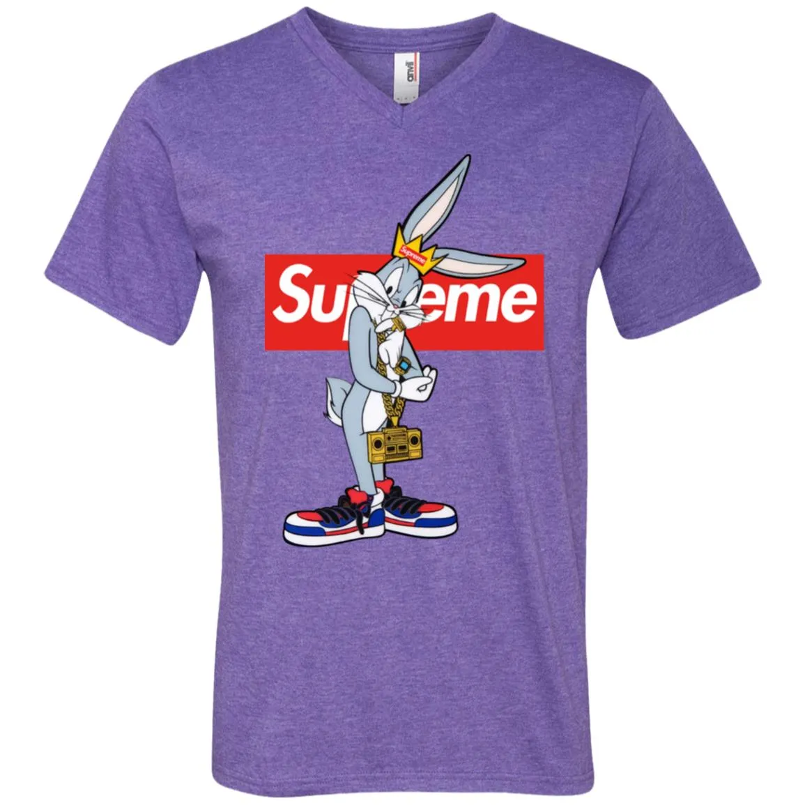 Supreme Rabbit Trending T-shirt Men V-Neck T-Shirt