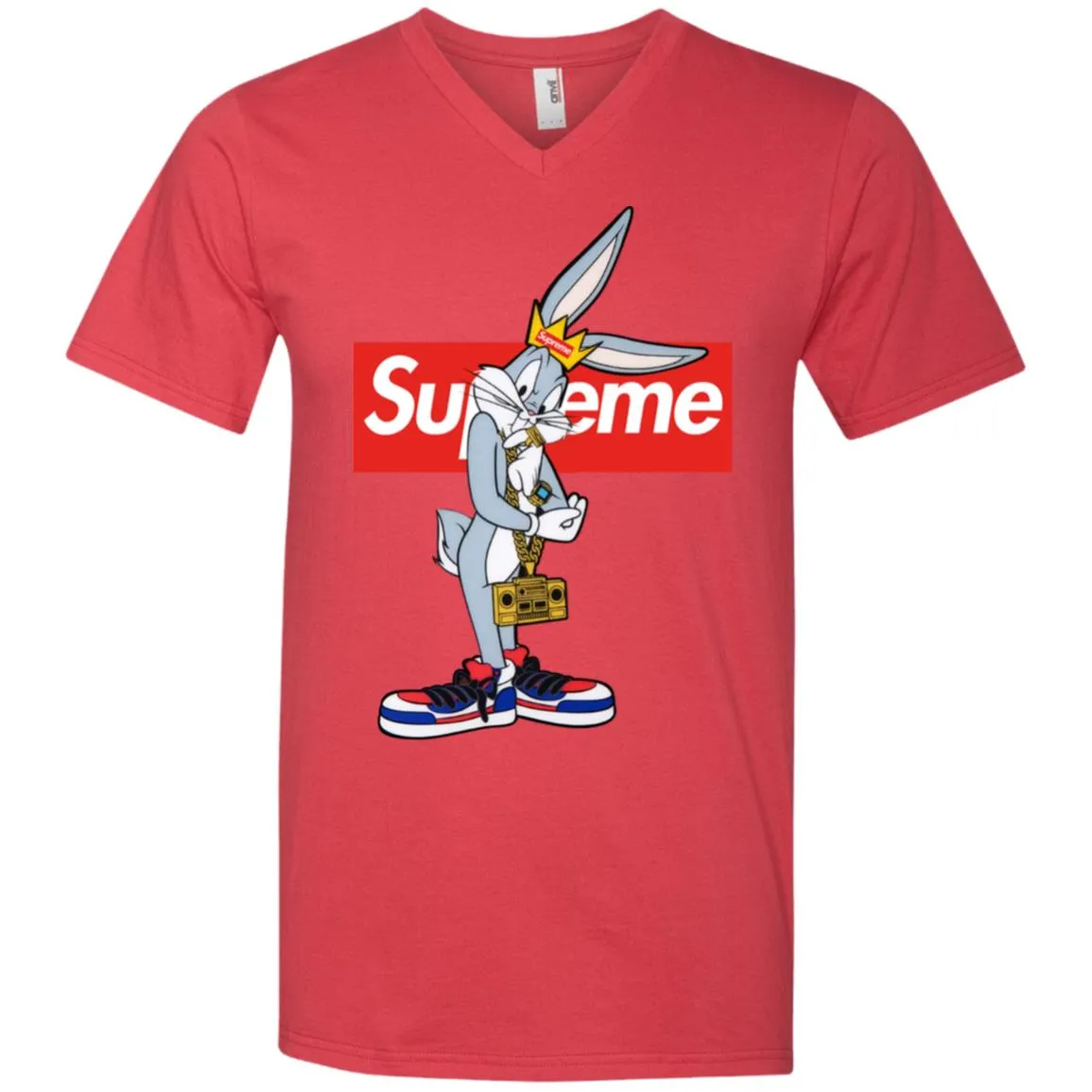 Supreme Rabbit Trending T-shirt Men V-Neck T-Shirt