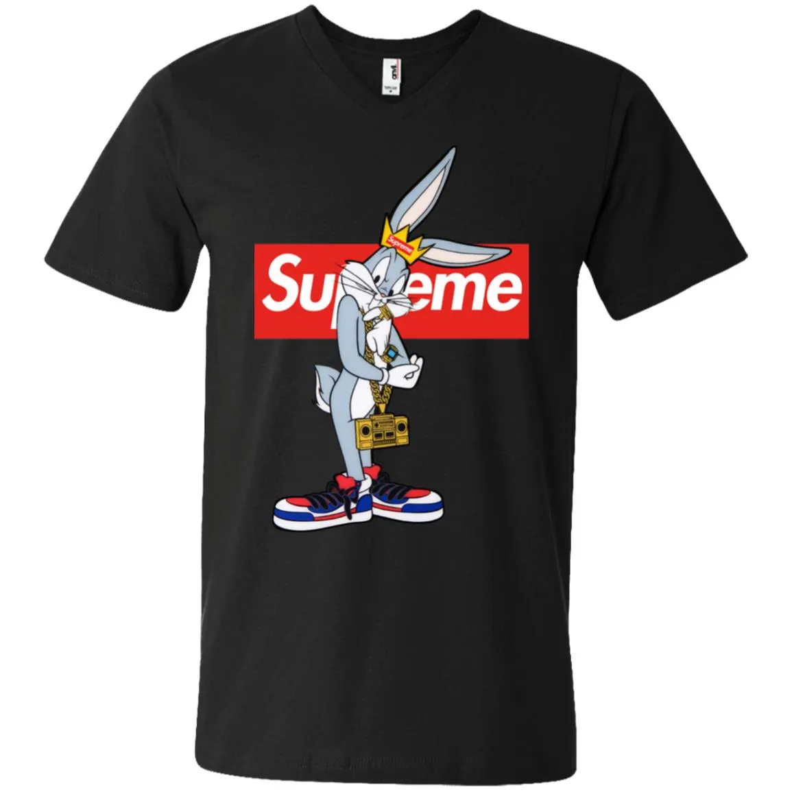 Supreme Rabbit Trending T-shirt Men V-Neck T-Shirt