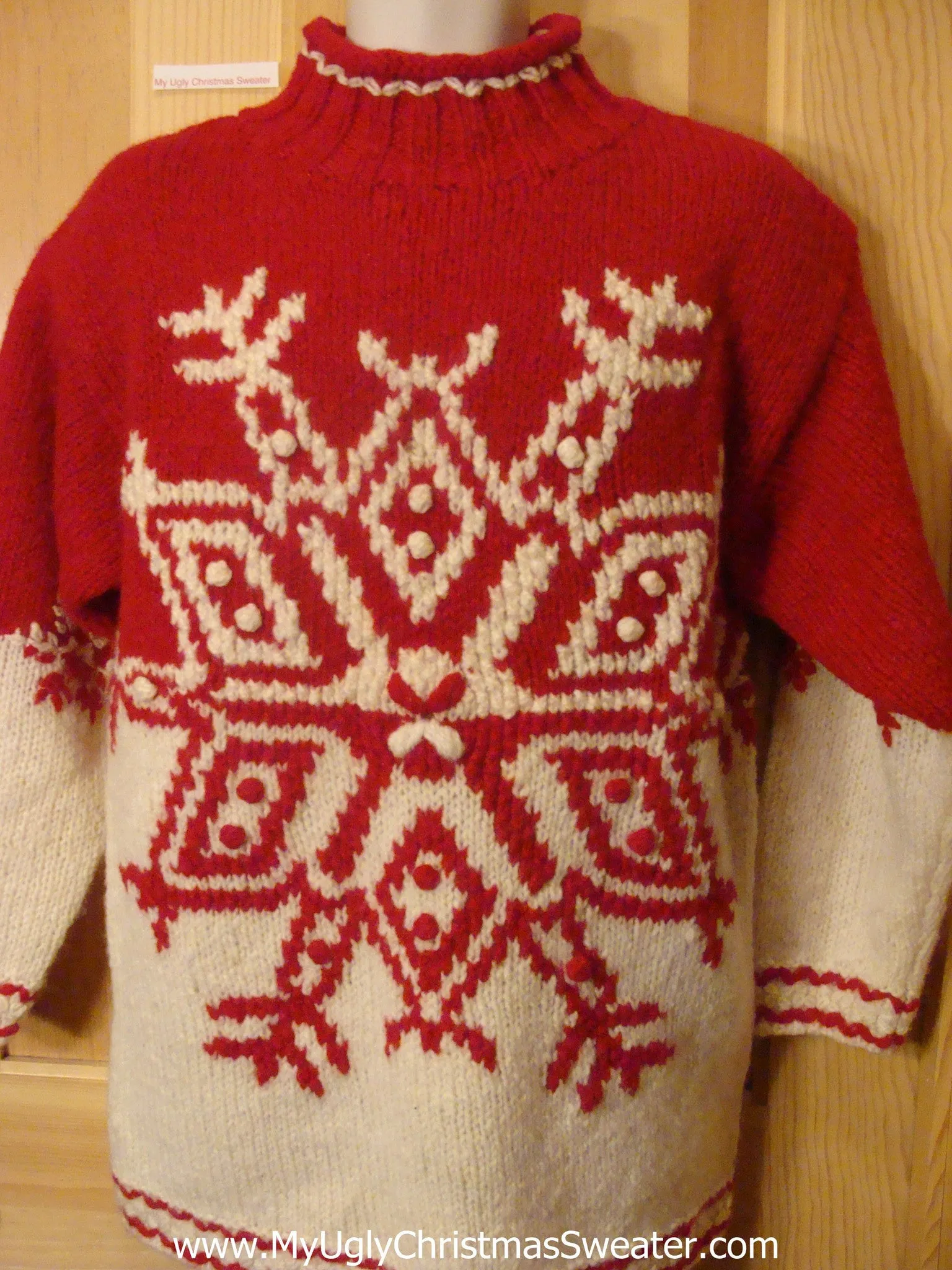 Ugly Christmas Sweater Nordic Snowflake Pullover