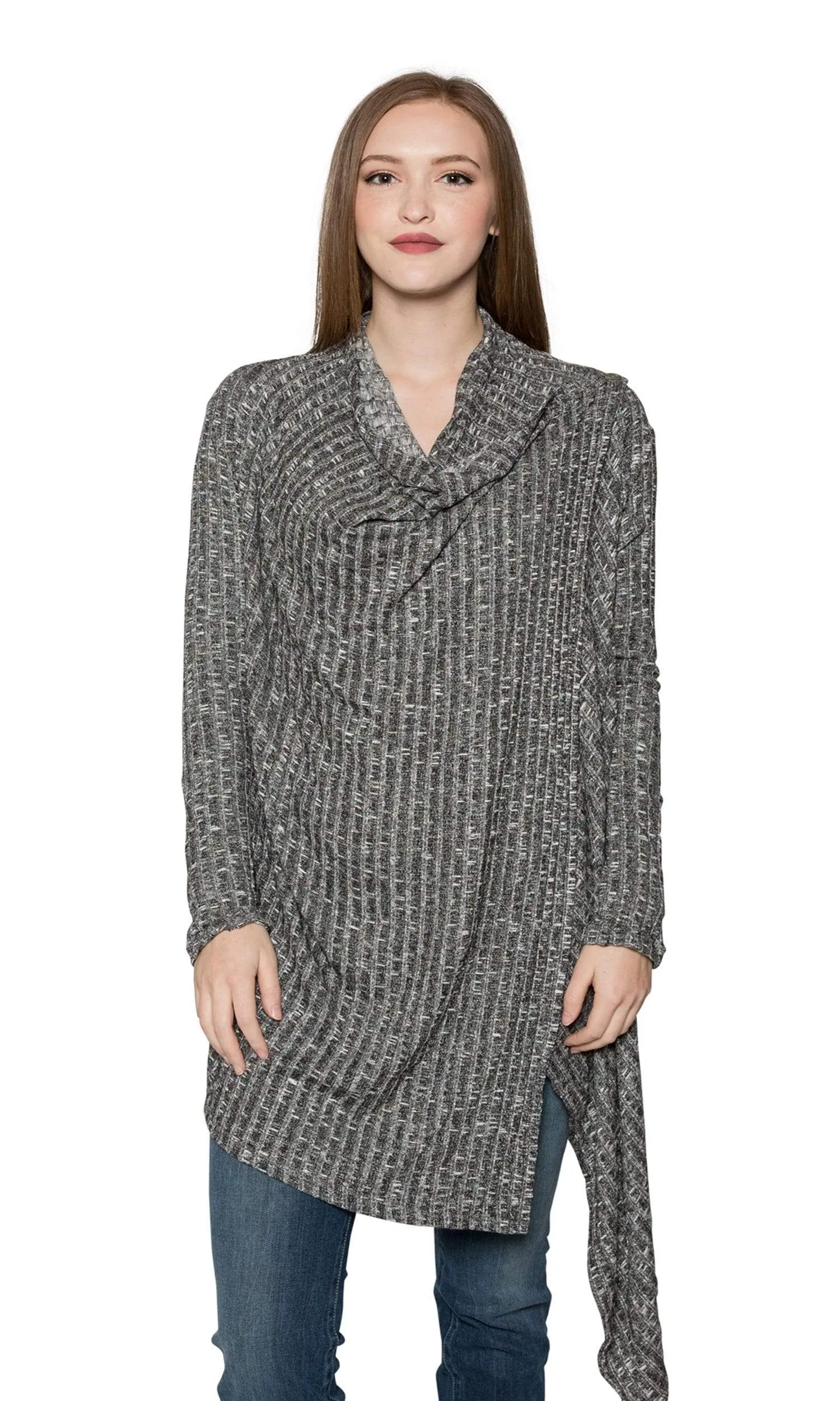 Valln Drape Button Cardigan