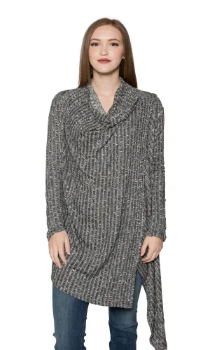 Valln Drape Button Cardigan