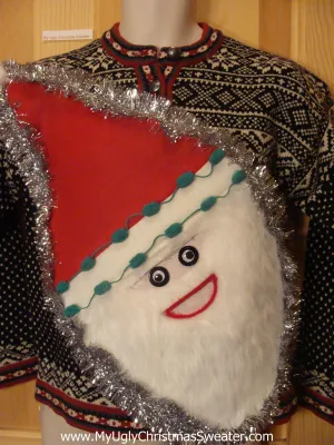 Wacky Santa Ugly Christmas Sweater Nordic Pullover