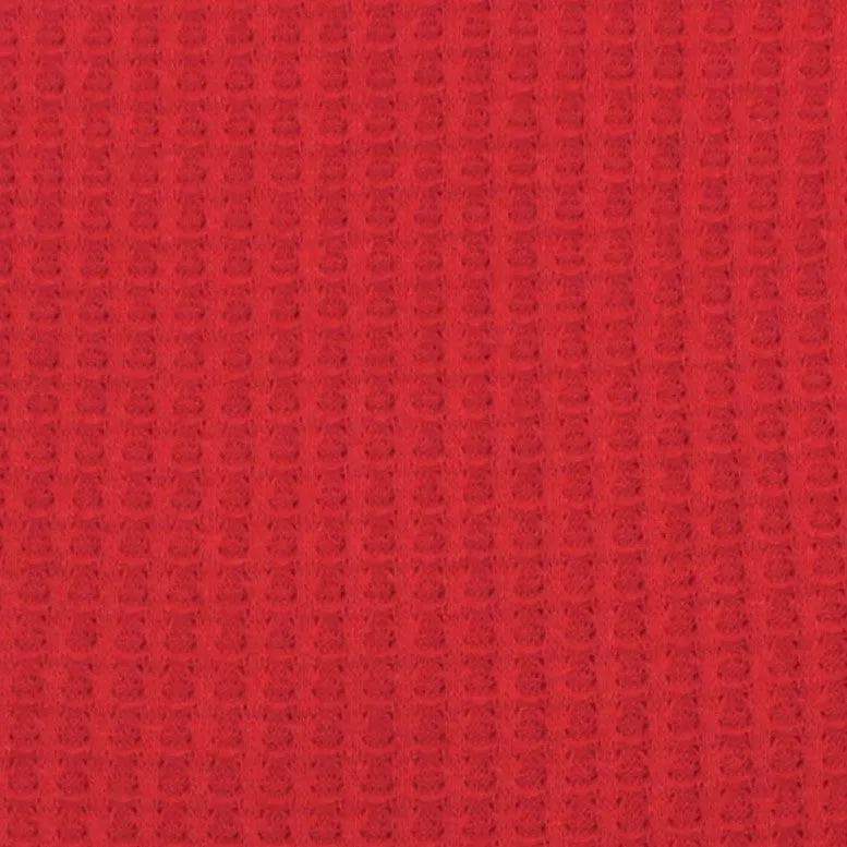 Waffle Weave Knit - Red