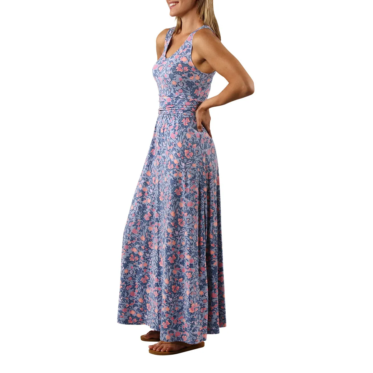 Women's V-Neck Maxi Dress