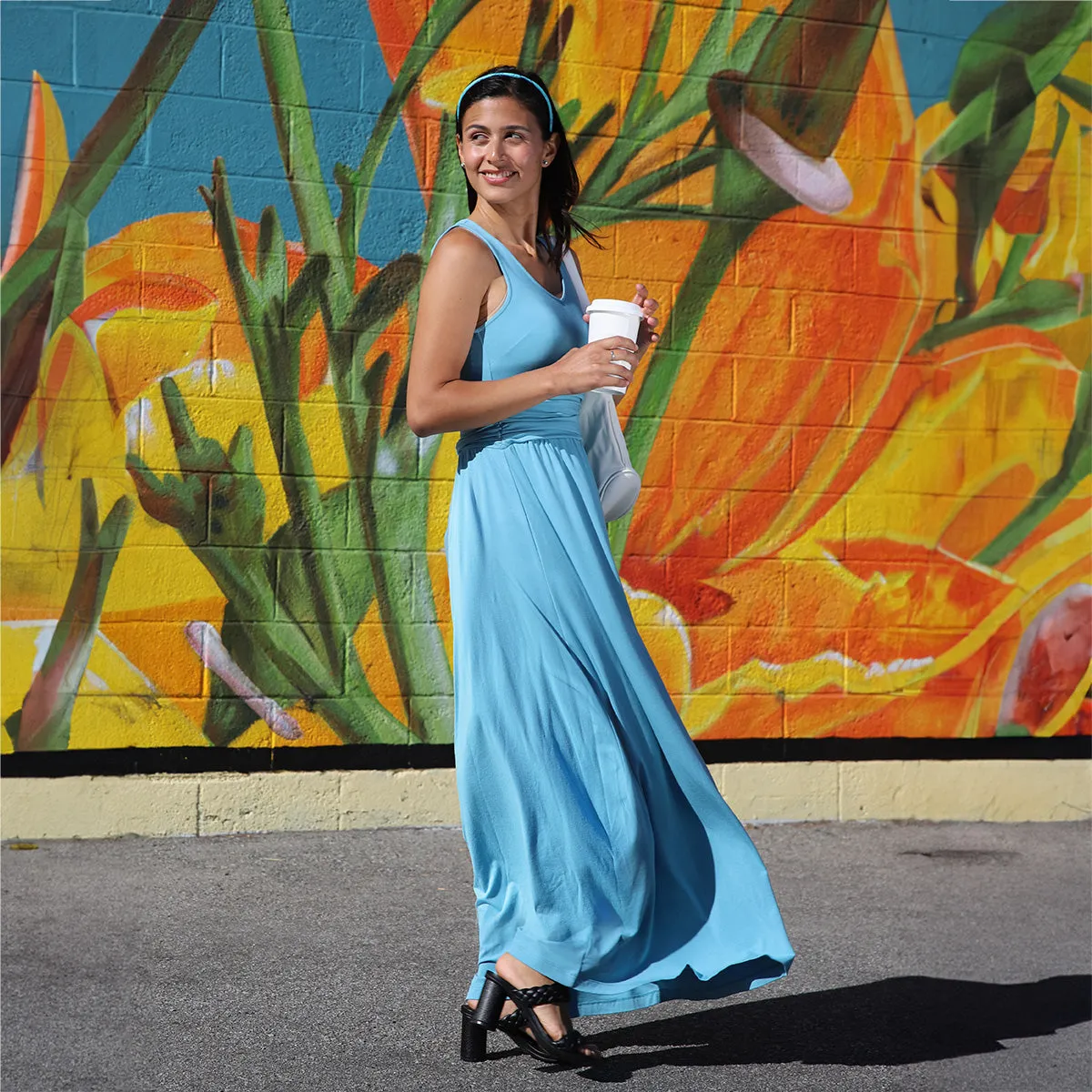 Women's V-Neck Maxi Dress