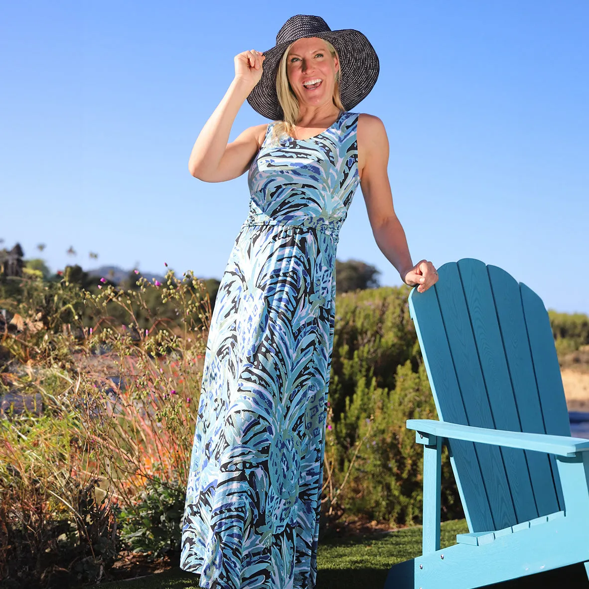 Women's V-Neck Maxi Dress